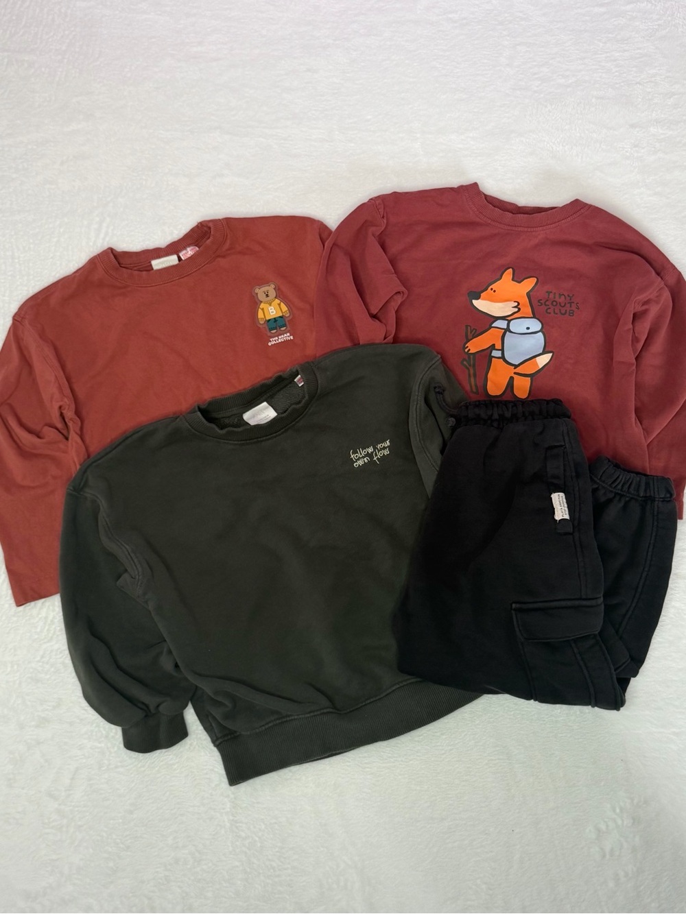 Zara Kids clothing lot 6Y Cozy Sweatshirt, long sleeve and Jogger Bundle